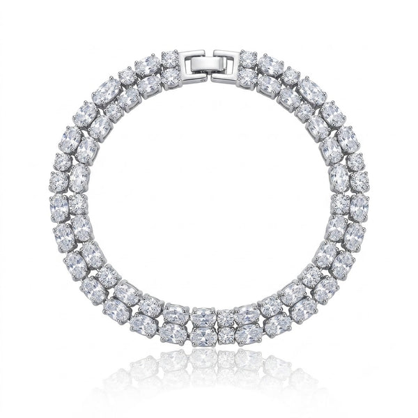 Dual Marque Silver Bracelet