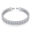 Dual Nene Layer Silver Bracelet
