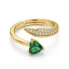Emerald Heart Spira Ring