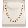Multicolour Rectangle Chimes Necklace