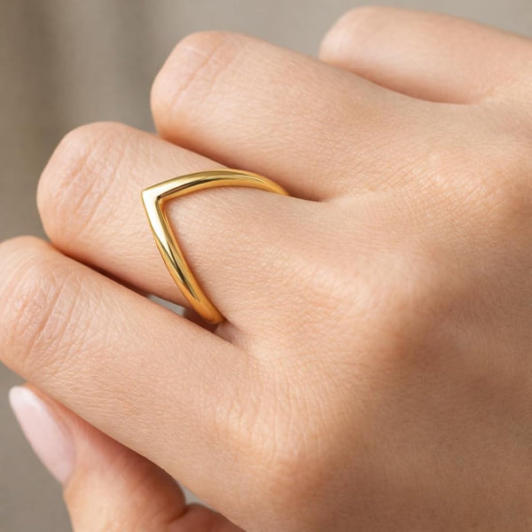 Minimal V Shape Ring