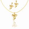 Bow Necklace Earring Set