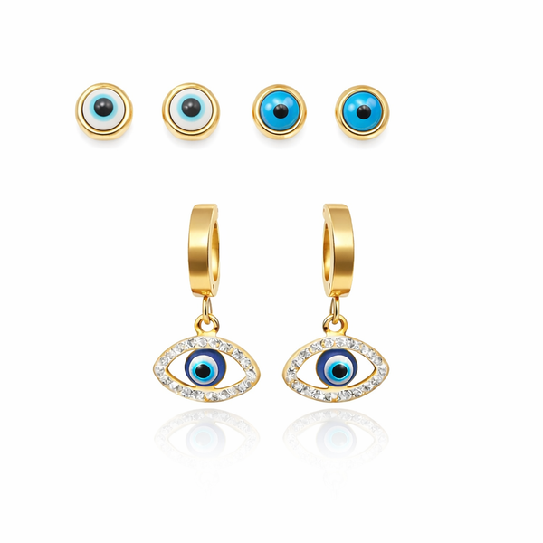 Evil Eye Earring Set