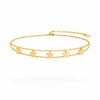 Flower Dual Strand Chain Bracelet
