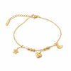Star moon charm bracelet