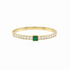 Emerald Cube Crown Bracelet