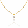 Dainty Heart Glass Beads Necklace
