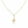 Crystal Dangling Butterfly Necklace