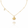 Gold Shell Stone Necklace