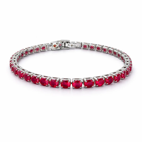 Wine Tennis Bracelet