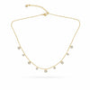 Circle Crystal Charm Necklace