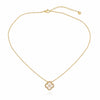 White Marble Clover Necklace
