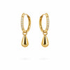 Solid Gold Drip Earrings