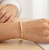 Twisted Diamond Studded Bracelet