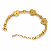 Gold Heart Snake Chain Bracelet