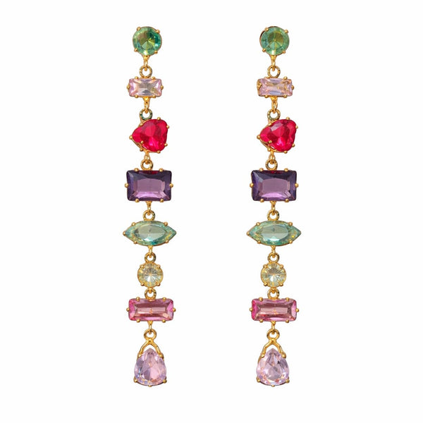 Multi Crystal Earrings