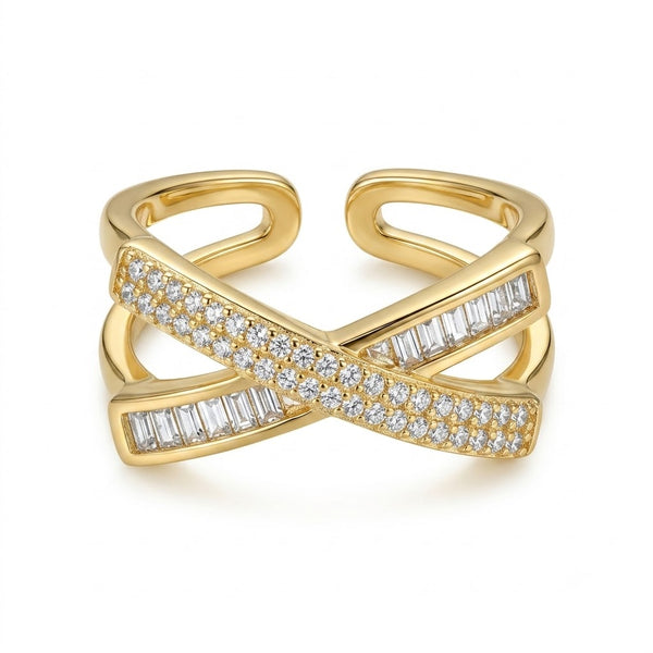 Elara Stud X Ring