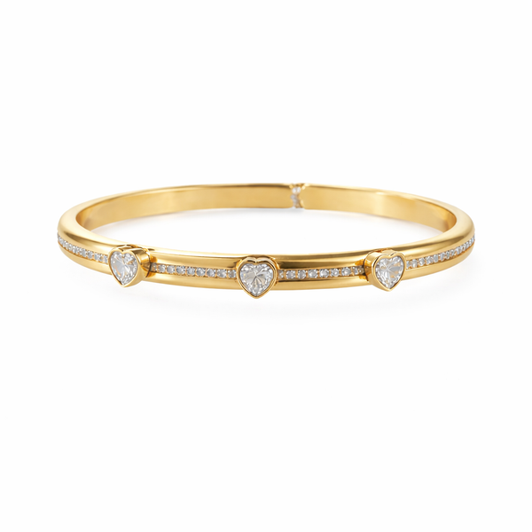 Heart Crystal Slimline Bracelet