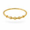 Solid Gold Studded Beads Bracelet
