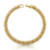 Luxe Spiral Studded Chain Bracelet