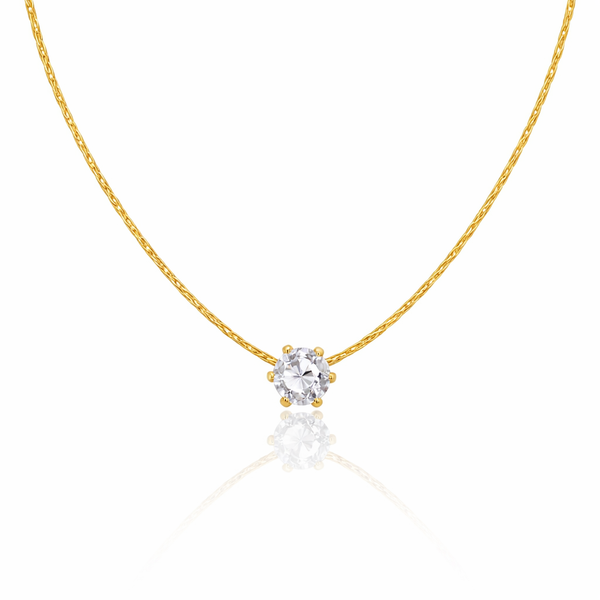 Delicate Diamond Studded Necklace