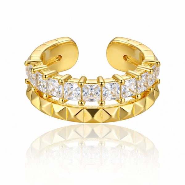 Stud Line Gold Ring