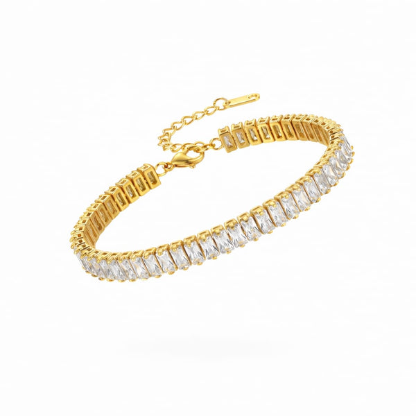 MEADOW BAGUETTE TENNIS BRACELET