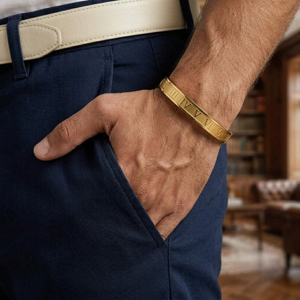 Vogue Roman Numeral Men’s Bracelet