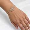 Crystal flower nene bracelet
