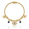 Evil Eye Dangle Charm Bracelet