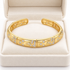 Crystal Carved Cuff Bracelet