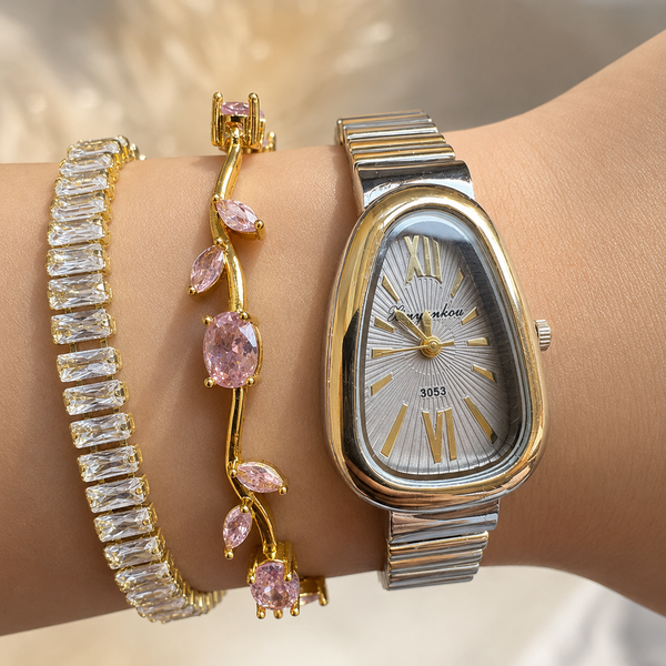 Pure Chrono Dual Tone Watch Stack