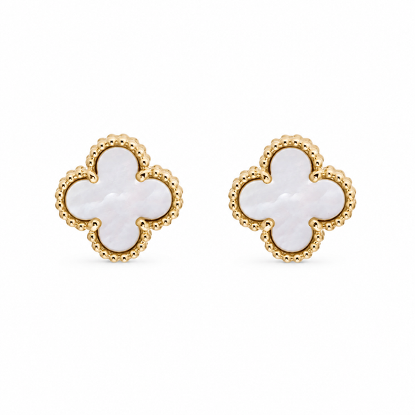 White Clover Earrings
