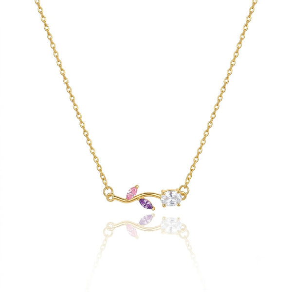 Lavi Leaf Tulip Necklace
