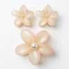 Belle Flower Claw Clip- Set of 3 hair claw clip for women by Fix My Hairs