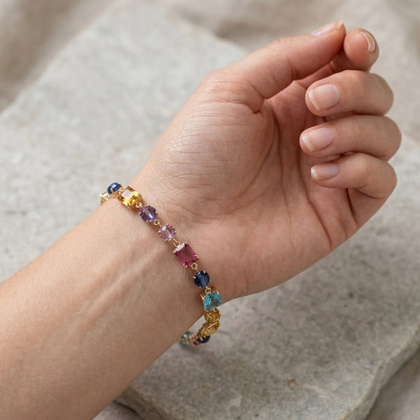 Candy Stone Chain Bracelet