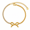 Bow Half Studded Bracelet