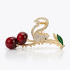 Squirrel Cherry Hair Claw