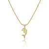 Emerald Dolphin Necklace