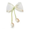 Close-up of the Organza Tulip Tail Bow Clip showing tulip motif
