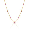 Pink Circle charm Necklace