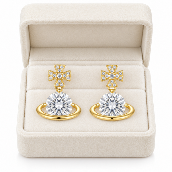 Crystal Orbit Earring