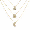 Diamond Studded Bubble Letters~ Necklace
