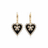 Black heart Bow Earrings