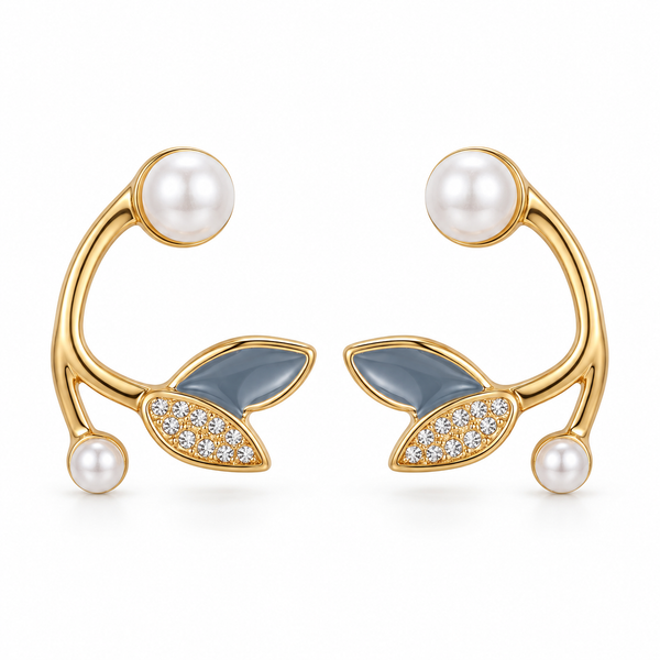 Dazzle Leaf Earrings