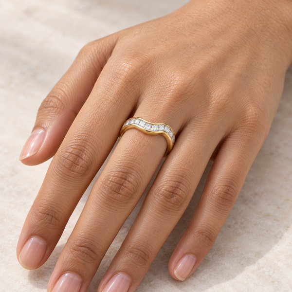 Studded Curve Ring