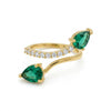 Turquoise Crystal Statement Ring