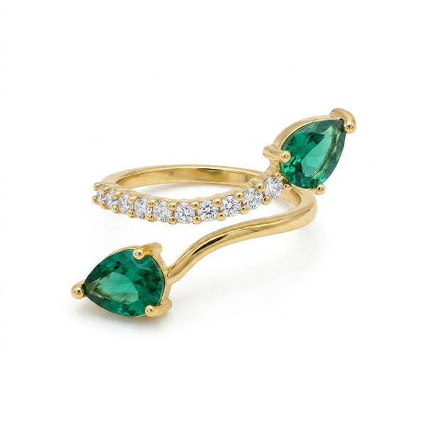 Turquoise Crystal Statement Ring