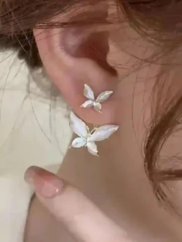 Plated Twin Butterfly Earring