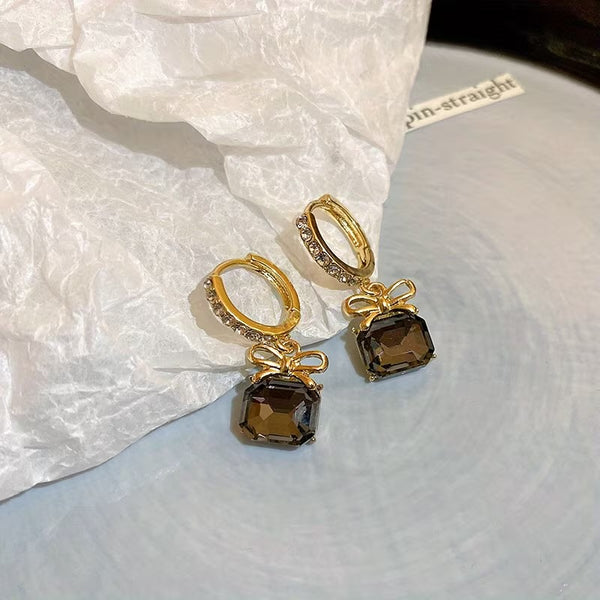 Bowknot Gem Earrings